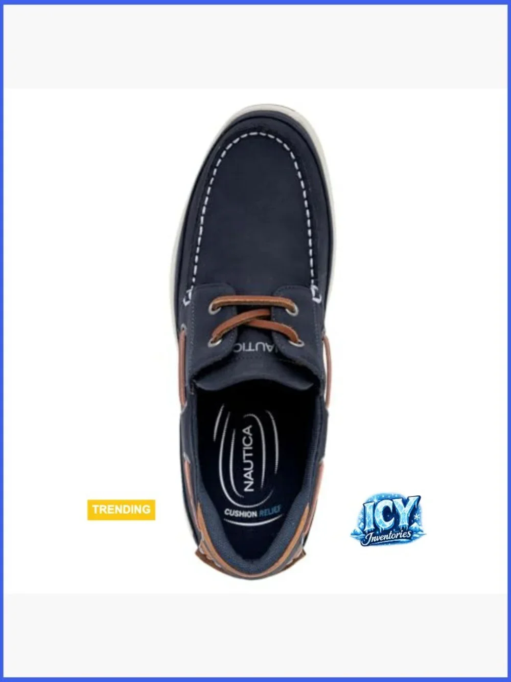 Men's Classic Lace-Up Mocc Shoes Cushioned Insole Casual Deck Loafers Walking